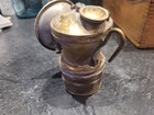 Antique  Autolite Coal Mining Carbide Lamp With Bumper Grip Bottom