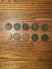 Lot Of 10 U s  Large Cents 1840s   1850s     Mixed Condition   Some Cleaned