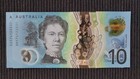 Australia  10 Dollars 2017 X 2 Matching Serials Unc Polymer Banknotes 22237
