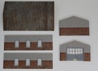 Hangar-barn Scale 1 24 Diorama Model Kit Miniature Car Garage Display 1 24