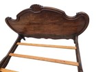 19th Century Walnut Carved Full Size Antique Bed Frame
