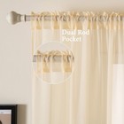 2 Panels Solid Color Sheer Window Curtains Elegant Window Voile Panels drapes   