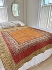 75x62 Museum Quality Antique French Provencal Fichu Quilt C1850 C1820 Textile W
