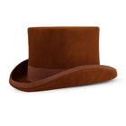 Victorian Wool Felt Top Hat - 6  Mad Hatter Jazz Cap For Men   Women  Gift Idea