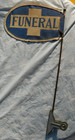 Vintage Funeral Procession Clip On Flag