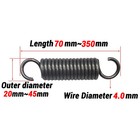 Expansion Spring Tension Extension Expanding Extending Springs Wire Dia 4 0mm