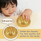 Gold Dumpling Squezee With Box Sensory Squeeze Fidget Toy For Stress Relief Gift