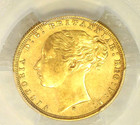 1872-s Australia Gold Sovereign Pcgs Au55 Bright Just Graded New Holder  r316