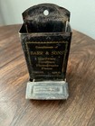 Brush Colorado Wall Match Safe Antique Advertising Tin 1900s Barr   Sons