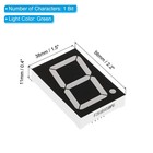 2 X Led Display Digital Tube Common Anode 7 Segment 10 Pin 1 Digit 6v Green