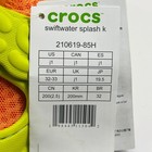 Nwt Crocs Swiftwater Splash Water Shoe Kids J1 Lime Green Orange Beach Summer