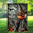 Halloween Rustic Pumpkin Garden Flag 12x18 Inch Polyester Yard Banner  Double Si