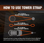 Atr Tree Saver Strap 3 5  X 8ft     36 000 Lbs Break Strength  Heavy Duty Strap