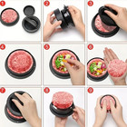 1 Set Non-stick Hamburger   Meat Pie Mold     Perfect For Kitchen And Home Cooking