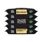Dude Flushable Wipes  Extra Large Shea Butter Smooth Wet Wipes  240 Count