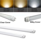 4ft Foot 18w T8 Led Tube Fluorescent Replacement 6000k 3000k Clear Milky Cover