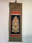 G1040 Japanese Vintage Hanging Scroll Kakejiku Print Paper Buddhist Gods
