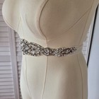 Allure Bridals Crystal Beaded Sash Belt Bridal Glam Wedding Accessory