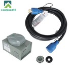30 Amp 15ft Rv Generator Cord   Power Inlet Box 4 Prong Nema L14-30p l14-30r