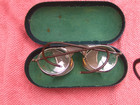 Vinyage Bosch   Lomb Safety motorcycle Glasses - Original Stamped Steel Case