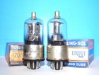12q7gt Nos Tung-sol Vintage Radio Audio Amplifier Vacuum Tubes 2 Valves Tested