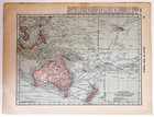 1917 Oceania Australia Map Atlas Of The World Ww1 Era Pacific History Dwuu1b