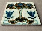 England - Antique Art Nouveau Majolica Tile C1900