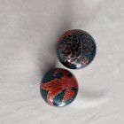 Vtg Chinese Baoding Balls Dragon   Phoenix Health Stress Dexterity Vtg Video