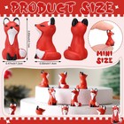 Wesiti 50 Pcs Mini Resin Fox Figures Foxes Figurines Set Fox Animal Statue Ta   