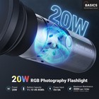 Neewer 20w Rgb Photography Flashlight  4 Colors 20 Gobo  6300k Cri95   Fl20