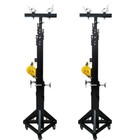 2 19ft Heavy Duty Lifter Crank Lighting Dj Concert Stand Outriggers Global Truss