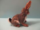 Hansa Bunny Rabbit Plush Animal Toy  9  11  Counting Ears Black Tail 2015