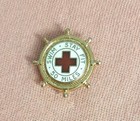 Vintage American Red Cross Swim Stay Fit 50 Miles Jacket Lapel Pin