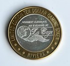 Riviera Hotel Casino Las Vegas  10 Casino Gaming Token  999 Silver 0 60oz