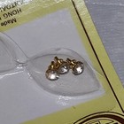 Brass Crystal Door Knobs 6pc Dollhouse Miniature Hardware 1144 Houseworks