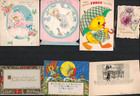 Junk Journal Lot  Antique Vintage Paper Ephemera  Greeting Cards And Other