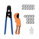 Pex Cinch Clamp Crimping Tool   Cutter gauge  30 1 2    3 4  Clamps In Canvas Bag