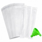 100 Pack Bpa Free Ice Pop Bags With Funnel Freezer Tube Pouches Diy Snack Treats