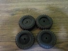 Vintage Tonka Ford Truck Set Of 4 Solid Rubber Tires For Parts