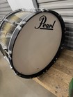 Pearl 26  Marching Bass Drum Gold And Black Sparkle