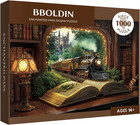 Train Forest Book Puzzle 1000 Pieces For Adults  Magic Vintage Plant Jigsaw Puzz