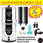 Berkey Water Filter System With Premium Boroux Foundation Black Filters