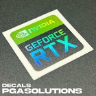 1x Nvidia Geforce Rtx Desktop   Laptop Sticker Label  holographic 