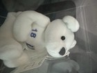 Salvino s Bammers Peyton Manning 18 White Plush Beanie Bear Colts Nfl Lic Tags