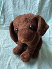 Fao Schwarz 9    Brown Chocolate Plush Puppy Dog Stuffed Animal Toy