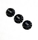 Fender Stratocaster Knobs - Black Knobs Set 1 Volume 2 Tone - Original