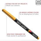 20 Fabric Markers Pens Set - Non Toxic  Indelible   Permanent  Fine Point