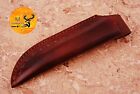 9  Handmade Pure Cow Leather Sheath For Fixed Blade Knife Survival Edc 1305