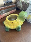 Vintage Ceramic Turtle Planter Pottery 4  X 5 