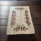 Rare Mid Century  Htf Ivan Bartlett Cowboy Theme Tablecloth